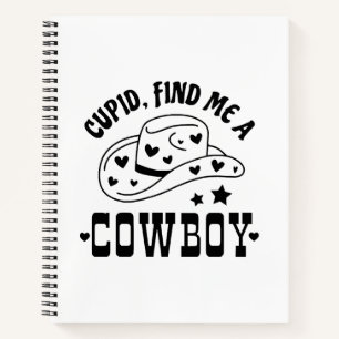 Cupid Findet Mir Einen Cowboy Western Notizblock