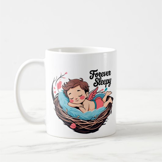 Cupid: Forever Sleepy Kaffeetasse (Links)