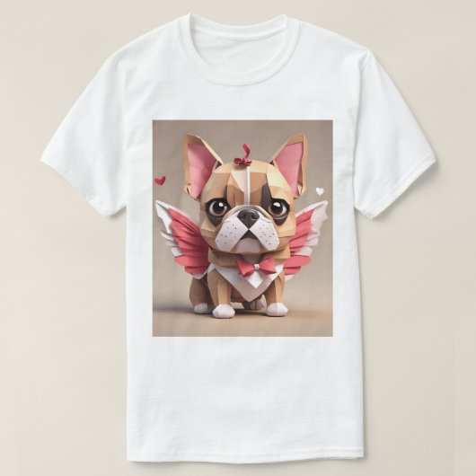 Cupid Frenchie T-Shirt (Design vorne)