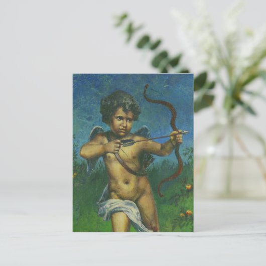 Cupid Fresco Design Postkarte (Stehend Vorderseite)
