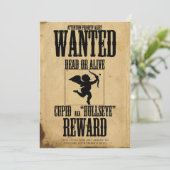 Cupid Gewollt Poster Valentinstag Party Einladung (Stehend Vorderseite)