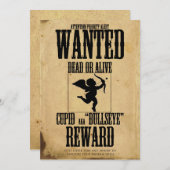 Cupid Gewollt Poster Valentinstag Party Einladung (Vorne/Hinten)