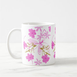 Cupid Gingham Kaffeetasse