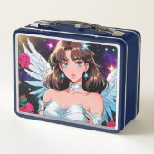 Cupid Girl Metal Lunchbox (Rückseite)