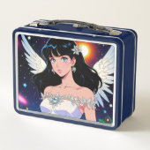 Cupid Girl Metal Lunchbox (Rückseite)