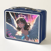 Cupid Girl Metal Lunchbox (Rückseite)