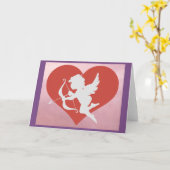 Cupid Grußkarte Karte (Gelbe Blume)