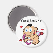 Cupid hasst mich Design Magnet (Vorderseite/Rückseite)