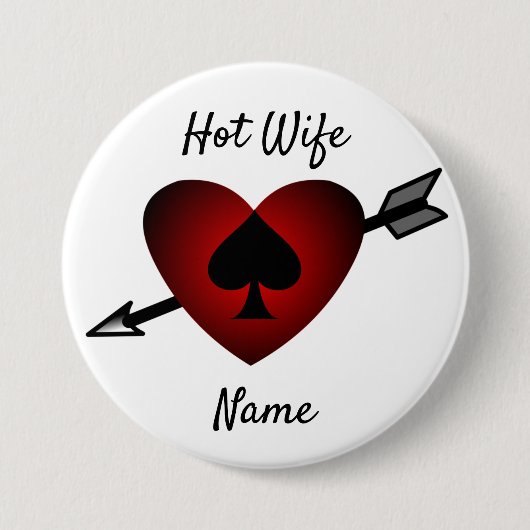Cupid Heart Black Spade Thunder_Cove Button (Vorderseite)