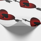 Cupid Heart Black Spade Thunder_Cove Geschenkpapier (Ecke)