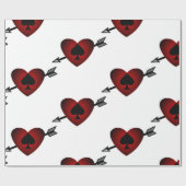 Cupid Heart Black Spade Thunder_Cove Geschenkpapier (Flach)