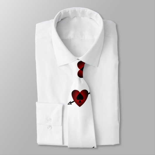 Cupid Heart Black Spade Thunder_Cove Krawatte (Gebunden)