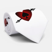 Cupid Heart Black Spade Thunder_Cove Krawatte (Gerollt)