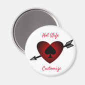 Cupid Heart Black Spade Thunder_Cove Magnet (Vorderseite/Rückseite)