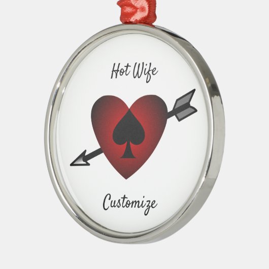 Cupid Heart Black Spade Thunder_Cove Ornament Aus Metall (Links)