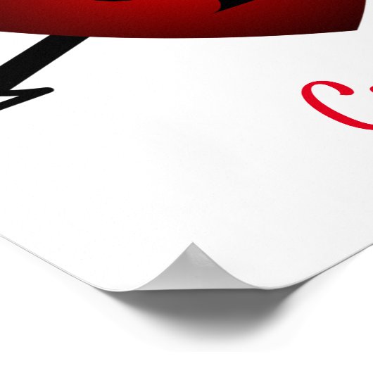 Cupid Heart Black Spade Thunder_Cove Poster (Ecke)