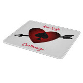 Cupid Heart Black Spade Thunder_Cove Schneidebrett (Ecke)
