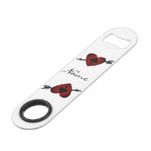 Cupid Heart Black Spade Thunder_Cove Speed Flaschenöffner (Vorderseite Schrägansicht)