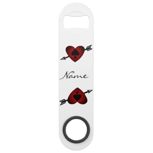 Cupid Heart Black Spade Thunder_Cove Speed Flaschenöffner (Vorderseite)