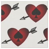 Cupid Heart Black Spade Thunder_Cove Stoff (Nahaufnahme)