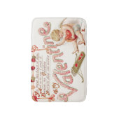 Cupid Heart Bow Arrow Mend Badematte (Vorderseite Vertikal)