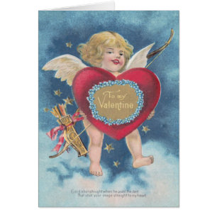 Cupid Heart Bow Arrow Stars Wolken Himmel