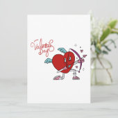 CUPID HEART HINWEISKARTE (Stehend Vorderseite)