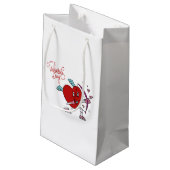 CUPID HEART KLEINE GESCHENKTÜTE (Rückseite Schrägansicht)