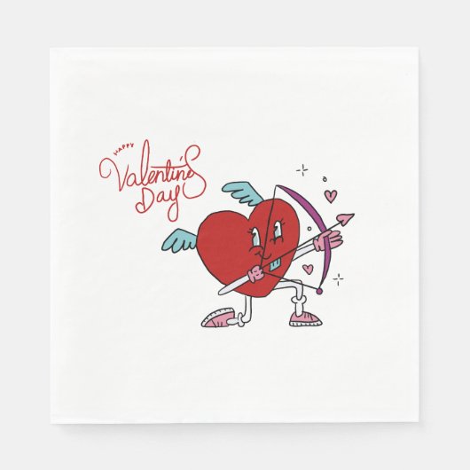 CUPID HEART SERVIETTE (Vorderseite)