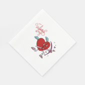 CUPID HEART SERVIETTE (Ecke)