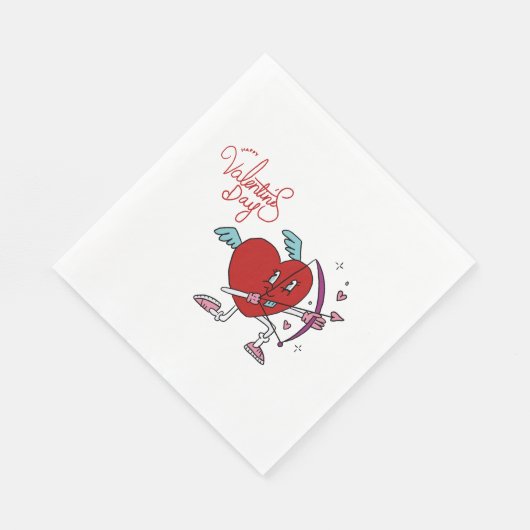CUPID HEART SERVIETTE (Ecke)