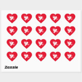 Cupid Heart Stickers (Blatt)
