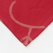 Cupid Hearts Fleece Blanket (Ecke)