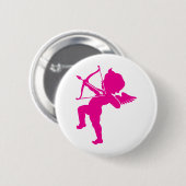 Cupid - Hot Pink Cupid's Bow and Arrow of Liebe Button (Vorne & Hinten)