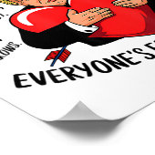 Cupid I Hired Him Tremendous Guy Best Arrows Trump Poster (Ecke)