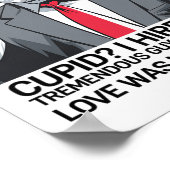 Cupid I Hired Him Tremendous Guy Best Arrows Trump Poster (Ecke)