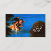 Cupid in Blue Sky bietet eine Kaskade von weißen B Visitenkarte (Rückseite)