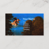 Cupid in Blue Sky bietet eine Kaskade von weißen B Visitenkarte (Vorderseite)