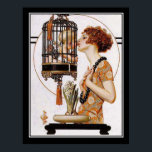 Cupid in einem Käfig Art Deco Print Poster<br><div class="desc">Cupid in einem Käfig Art Deco Print</div>
