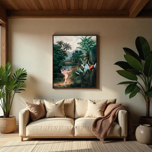 Cupid Inspirierend Pflanze mit Liebe Poster