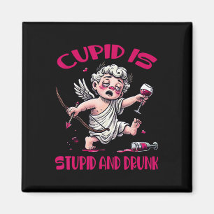 Cupid ist dumm und betrunken Anti-Valentinstag Spa Magnet