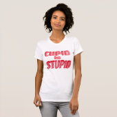 Cupid ist ein stupider Funny Valentines Retro Typo T-Shirt (Vorne ganz)