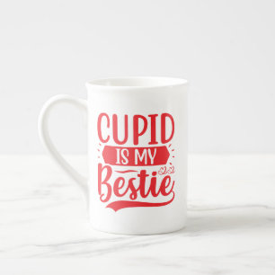 cupid ist meine bestie porzellantasse