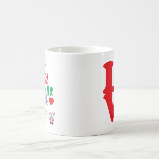 Cupid ist meine Bestie Romantische Valentinertrend Kaffeetasse (Mittel)