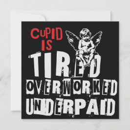 Cupid ist müde feiertagskarte