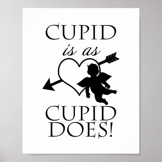 Cupid ist wie Cupid | Valentine Poster (Vorne)