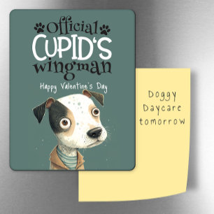 Cupid ist Wingman.. Valentine vom Hund Kühlschrank Magnet
