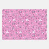 Cupid Liebe Herzdoodle Muster Valentinstag Geschenkpapier Set (Vorderseite 2)