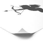 Cupid-Liebe-Silhouette Fotodruck (Ecke)