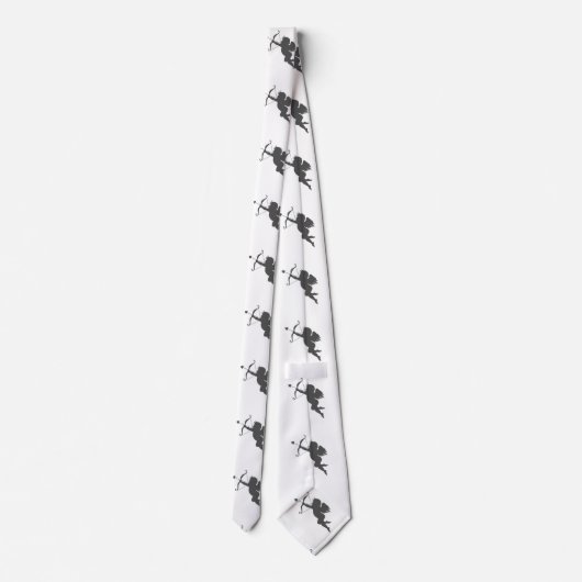 Cupid-Liebe-Silhouette Krawatte (Rückseite)
